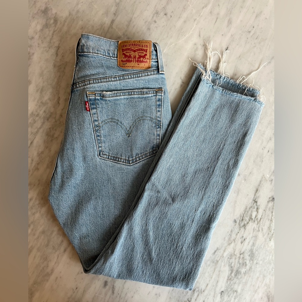 Women’s Levi’s 501 S Skinny Filiforme Light Wash Jeans